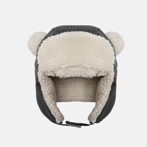 NWOT 7AM Enfant The Cub Hat Benji Sherpa (Smokey, 6-12M)